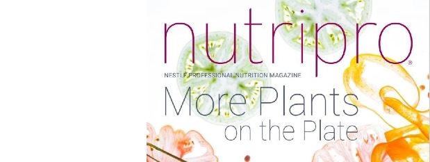 Nutripro magazine cover showcasing dynamic visuals and informative health content.