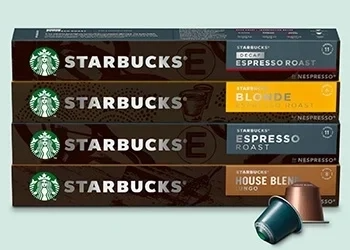 A box of Starbucks coffee pods, ready to provide a rich coffee experience with every brew.