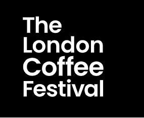 The London Coffee Festival logo showcasing coffee elements in a stylish design.