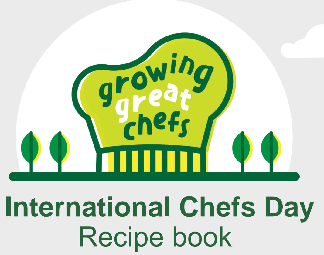 Recipe book for International Chefs Day, showcasing global cuisines and cooking techniques.