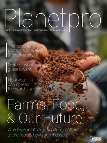 Planetpro infographic on &quot;Future Proof Farming,&quot; showcasing innovative strategies for sustainable agriculture and food system