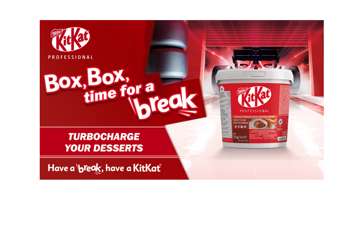 A tin of KitKat Professional spread