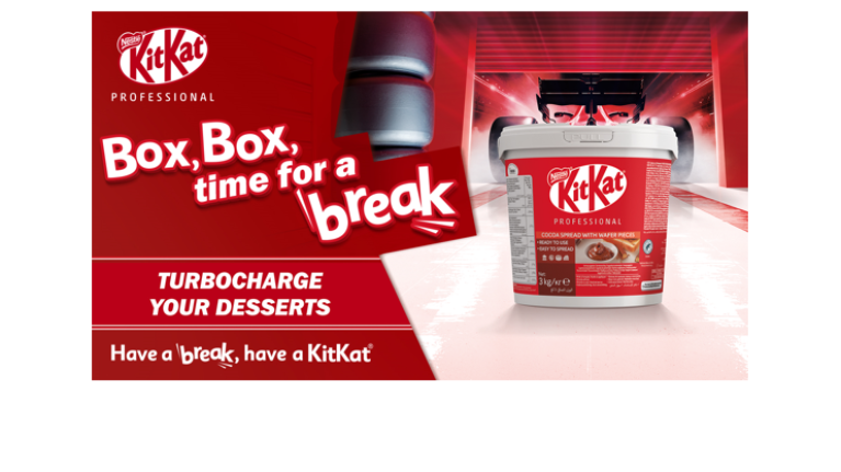 A tin of KitKat Professional spread