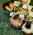 An enormous table designed for ten billion guests, filled with lavish dishes and decorations.