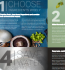 Four steps illustrated for selecting the right ingredients for cooking, featuring icons and brief text descriptions.