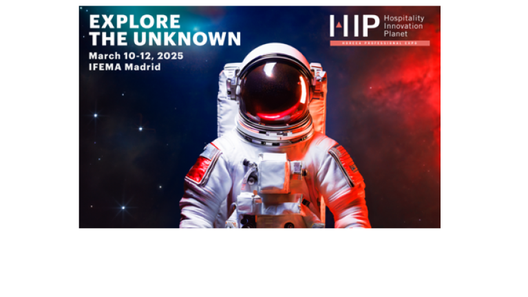 HIP Horeca Professional Expo with exhibitors displaying products and services for the horeca industry.