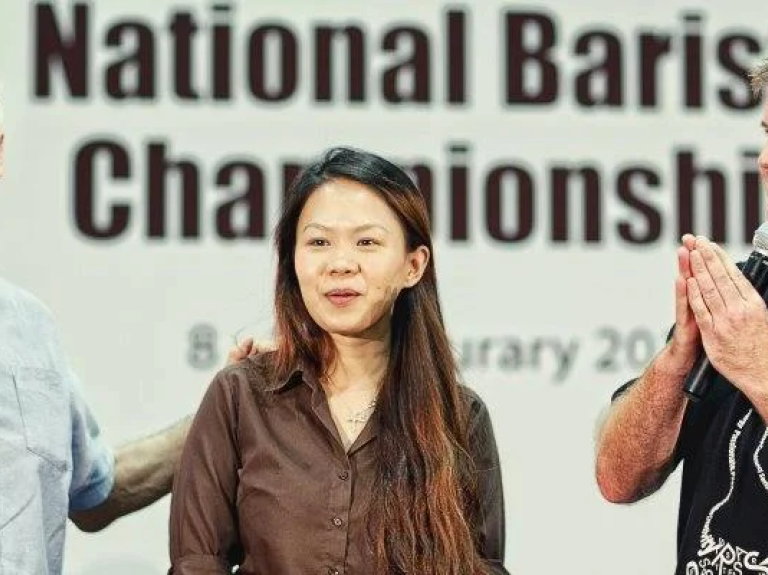 Kimberly is celebrated at the National Barista Championship, highlighting Women’s Day.