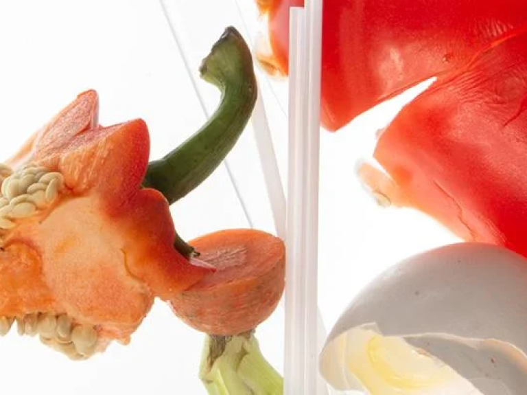 A vibrant flower and a delicate egg sit together in a clear glass, showcasing their natural beauty.