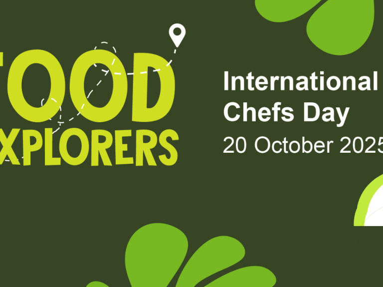 Chefs from different cultures showcasing their culinary skills and dishes in honor of International Chef Day.