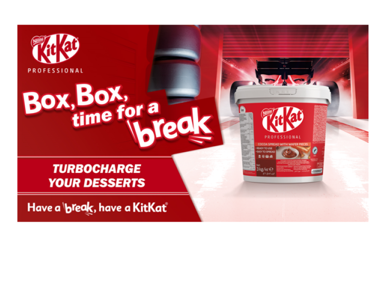 A tin of KitKat Professional spread