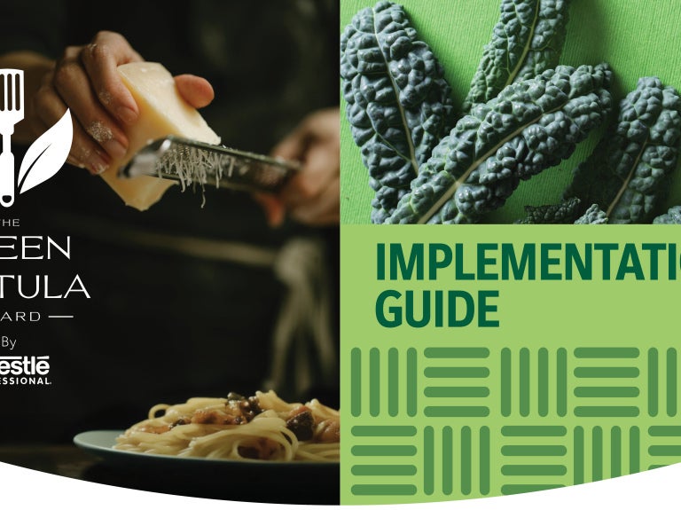 Green Spatula award and implementation guide cover page