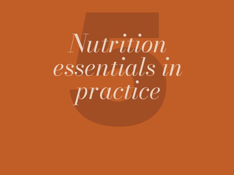 Nutrition essentials in practice on orange background