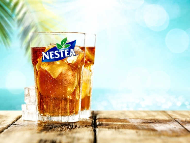 Nestlé's new iced tea, a cool and refreshing drink ideal for summer enjoyment.